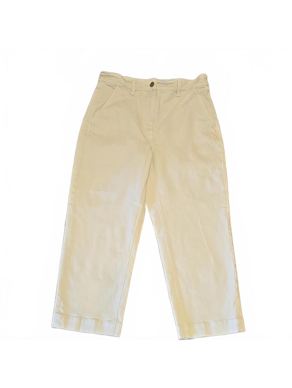 Everlane Women's Wide Leg Cream Beige Jeans Size 10 Short
